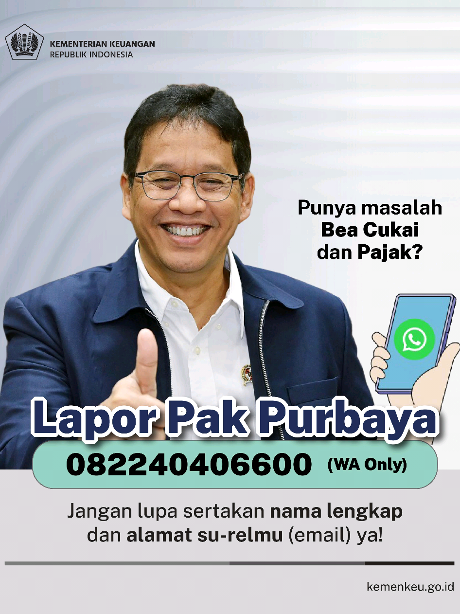 Kan saya pernah janji nih. Komplain masalah khusus Bea Cukai dan Pajak bisa lapor Pak Purbaya nomernya ini. Ini buat publik yang punya keluhan terhadap masalah pajak atau pegawai pajak atau pegawai cukai yang ngaco, yang menurut mereka ngaco, atau masalah pajak dan bea cukai. Langsung aja cus, Lapor Pak Purbaya, Hotline WhatsApp 082240406600 KitaKayaBersama #purbayayudhisadewa #kementeriankeuangan #uangkita 