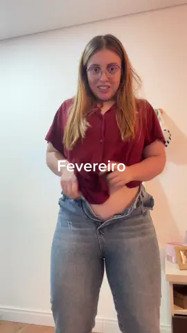 Mesma calça 8 meses de diferença  #emagrecimento 