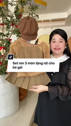 Set aos 3 món tặng kèm nịt cho bé gái  #thoitrangbegai  #vaybegai  #vayxinh 