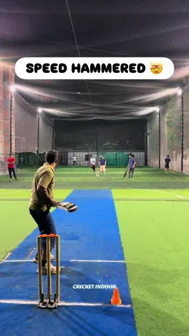 Cricket Speed Bowling Hammered 🤯 #fyp #cricket #cricketvideos #cricketmatch #foryoupage 