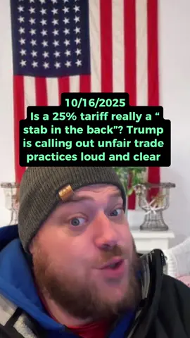 Is a 25% tariff really a “stab in the back”? Wait until you see the 299% tariffs! Trump is calling out unfair trade practices loud and clear 🇺🇸💥 #fyp #viral #tradewars #Canada #US          