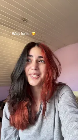 Hehehe 🤭 #hairdye#hairstyle#change#redhead  