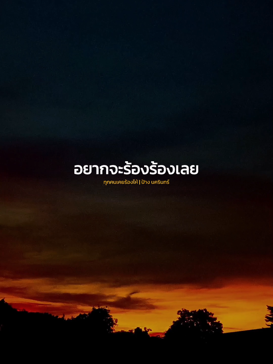 อยากจะร้องร้องเลยร้องไห้ร้องออกมา..😢 #ทุกคนเคยร้องไห้ #ป้างนครินทร์ #เพลง #music #CapCut 