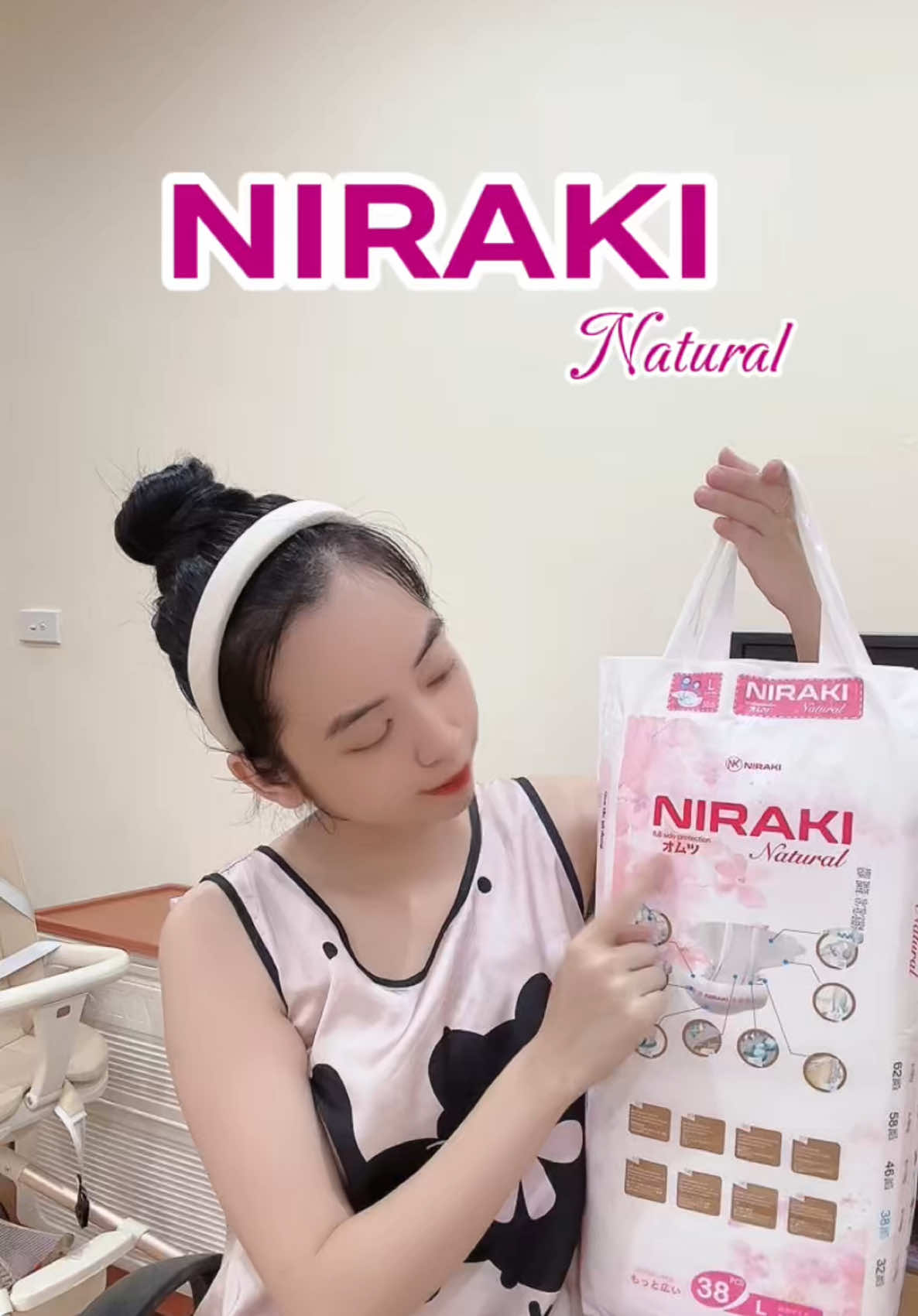 Bỉm Niraki mềm mại thấm hút ổn nha #Niraki #BimNiraki #KhoThoang12h #MeBimViet