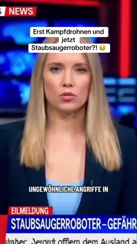 Erst Kampfdrohnen und jetzt Staubsaugerroboter?! 😳 #fürdich #krieg #breakingnews #nachrichten #fyp 