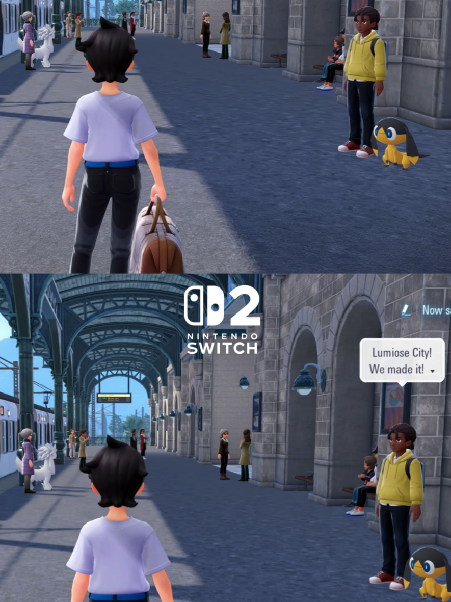 Pokémon Legends: Z-A gets a major glow-up on the Nintendo Switch 2! 🌆 From smoother shadows to vibrant city lights — see how the new hardware transforms the world of Pokémon like never before! ⚡✨ #PokemonLegendsZA  #Pokemon #NintendoSwitch2 #Switch2 #Switch1 