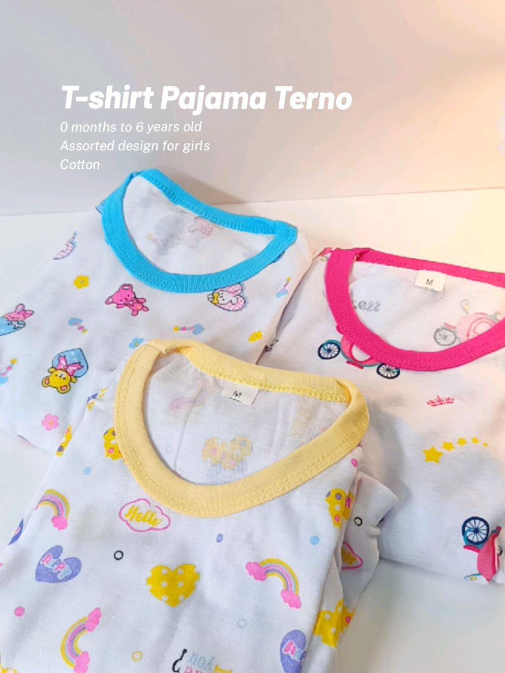 Comfy and cute terno pajama for our babylove 🥰💗 #baby #kids #pajama #ternopajama #cotton 