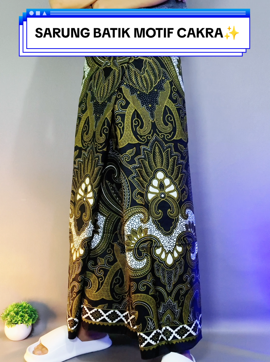Sarung batik motif cakra, bahan rayon super, lembut, adem, nyaman banget, Buruan cek di keranjang kuning✨👆. #sarung #sarungbatik #sarungbatikpekalongan #sarungbatikgusiqdam 