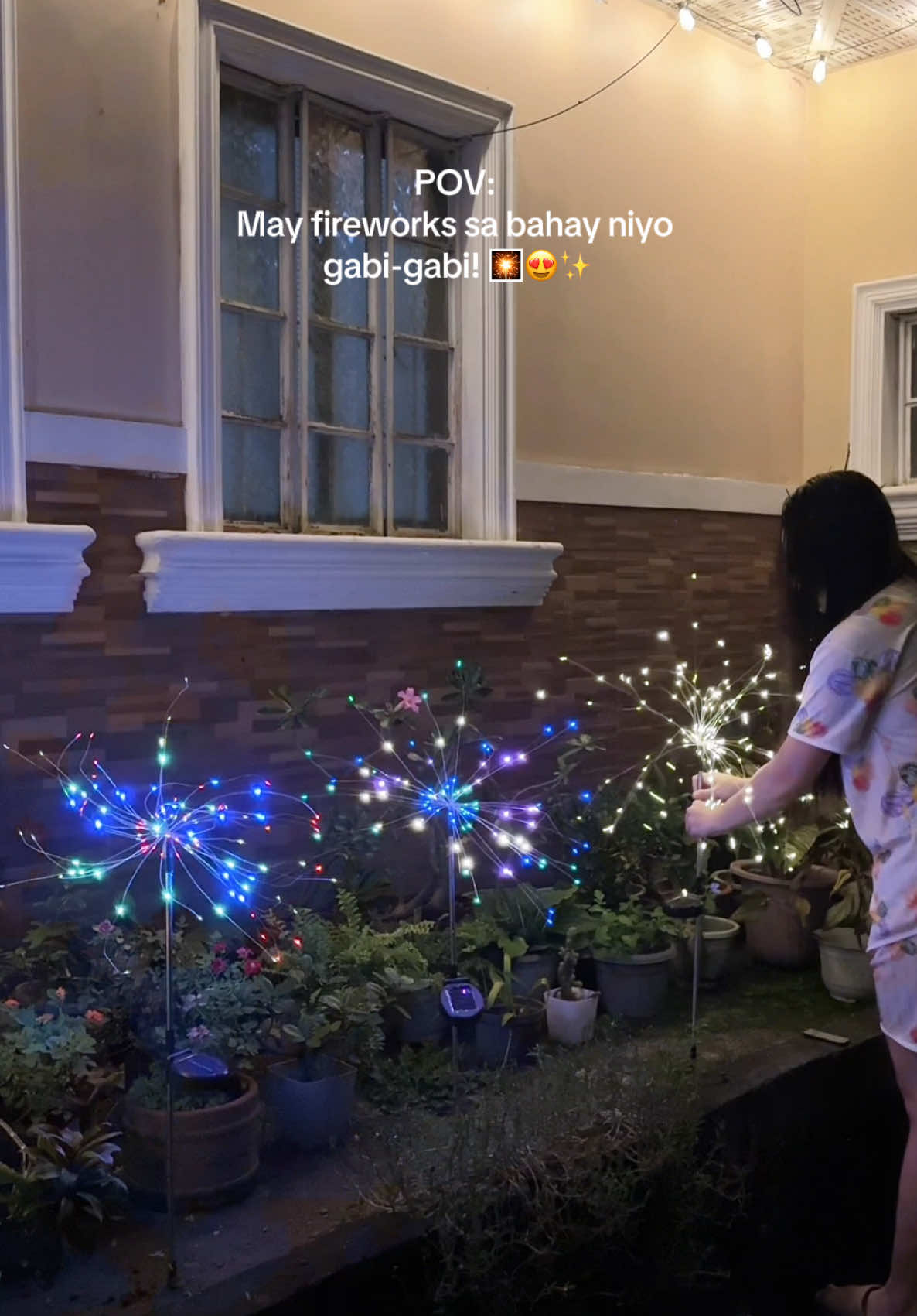 Ganda pala ng mga Christmas Fireworks Solar Lights!! 😍🎆🎇  #solarlights #christmassolarlights #fireworkslights #fireworkssolarchristmaslight #solarfireworkslight 