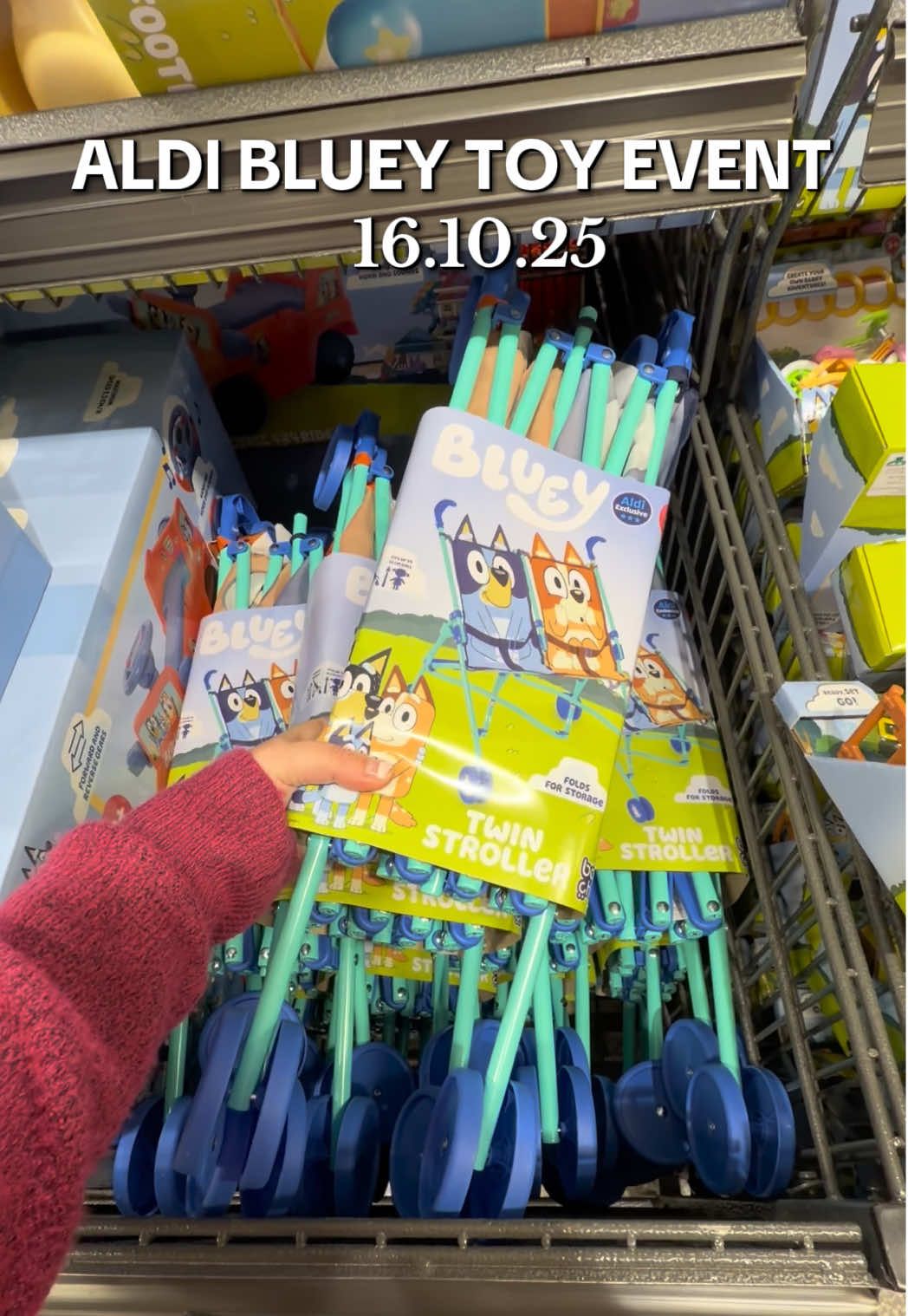 How long has your little one liked Bluey for? Eddie has for a while tbf but I’d still be worried he’d change his mind right after I kitted his room out in bluey😂 #bluey #aldispecialbuys #aldiblueyevent #alditoyevent #blueytoys 