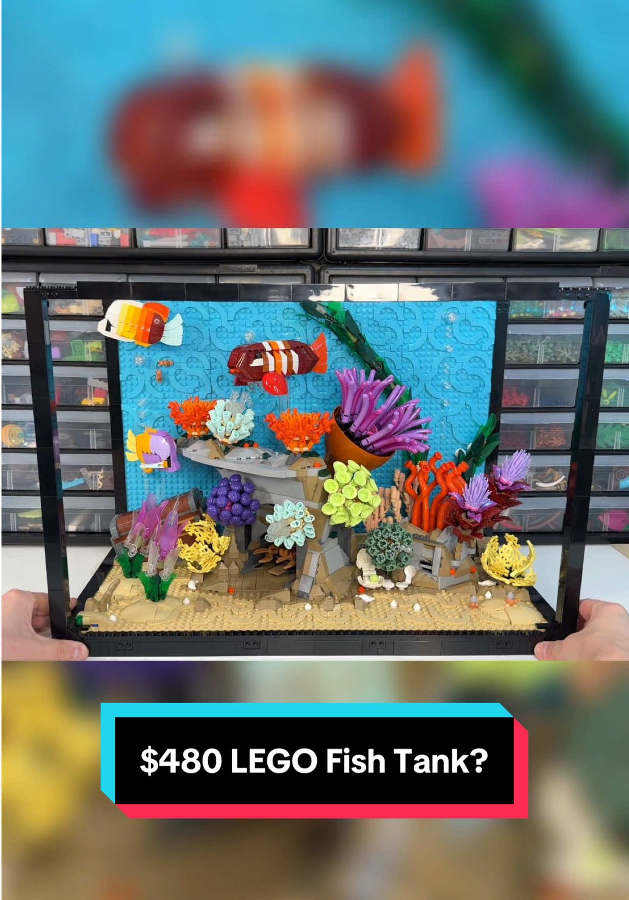 The new LEGO Tropical Aquarium set looks absolutely beautiful, but something’s fishy about that price 🤔 #10366 Tropical Aquarium 🤑 $479.99 🧩 4154 pieces 🌐 Releases November 13th #lego #rlfm #reviews #legoset 