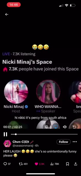 S/o to Percy for giving us this gem🤣🤣❤️ #nickiminaj #barbz #fyp #x #viraltiktok 