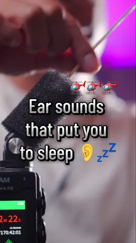 ASMR Big Cotton Swab Helicopter Sounds 👂 Deep Relax Session #asmr #helicoptersound #cottonswab #levietasmr 