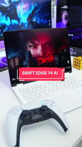 This laptop is just 0.9 KG and still runs AAA games 😳💻 Meet the Acer Swift Edge 14 AI — sleek, smart, and insanely powerful ⚡ Would you trust an AI laptop this thin? 👀 Huge thanks to @Acer Official & @ChilliBobChez for sending this 😊. #acerswiftedge14ai #ailaptop #gaminglaptop #mostbeautifullaptop #unboxingplus 