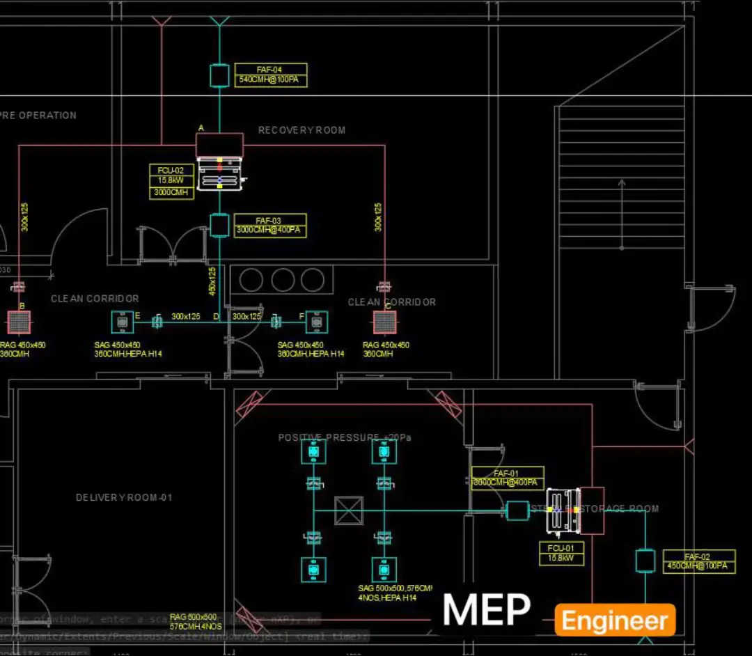 ពេល admin ជជែករឿងបន្ទប់វះកាត់ជាមួយសិស្សច្បង —————————————————— ▶️Operation room: ISO7 (Class 10K)✅ #mepengineering #electricalengineering #architecture #MEP #hvac 