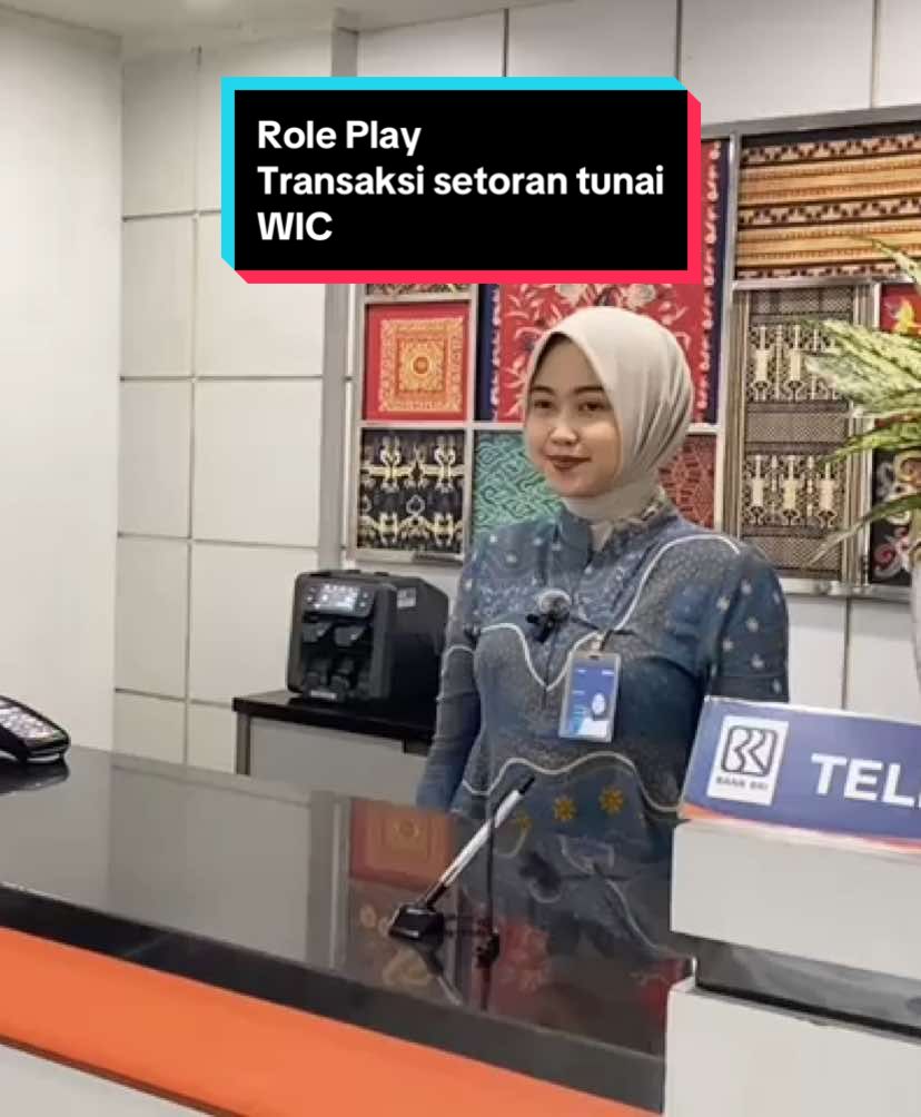 Antrean teller selanjutnya, silahkan……  @Bank BRI  #roleplay #frontliner #teller #insanbrilian 