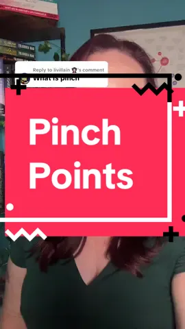 Replying to @livillain 🧛🏻‍♀️ A pinch point is a plot event that forces your character to change their course of action, or demonstrates how your character is changing their course of action #bookeditor #bookcoach #writingcommunity #publishing #plotting 