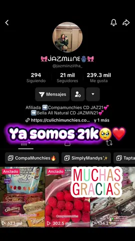 Muchas gracias 🥹❤️#sigueme❤️ #tiktokviral #viral_video #yasomos21k #gracias 