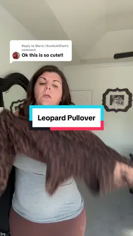 Replying to @Maria | Burdick5Fam this leopard pullover has become a staple in my closet and one of the first I grab to wear every time #leopardpullover #fallfashion #leopardswestwhirt 