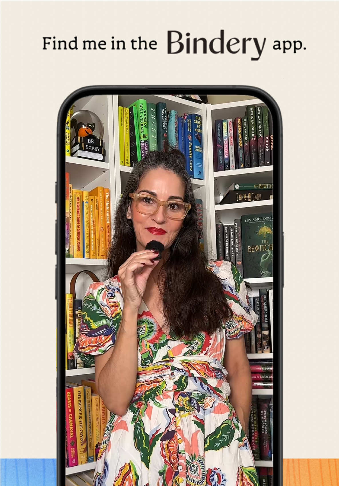 You can find me on @Bindery #BookTok #latinxbooktok #bienleidos #tomesandtextiles