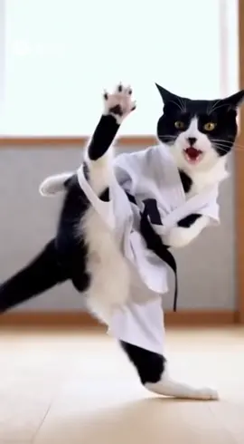 Karate cat #catsoftiktok #karatecat #คาราเต้แมว 