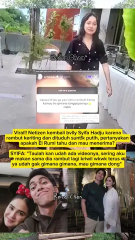 Gara2 rambut keriting Syifa Hadju sampe di bvlly netizen... #viral #fyp #beritaartis #trending #fydongggggggg 