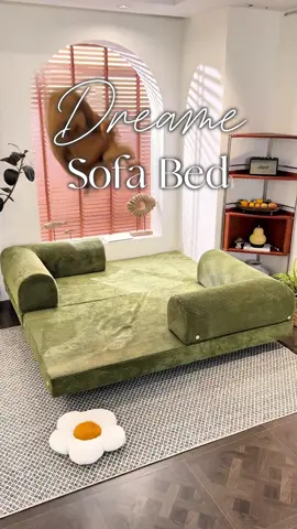 Sit. Flip. Sleep. 😴 @DreameOfficialstore  #dreame #sofabed #sofa #fyp #dreamesofabed 