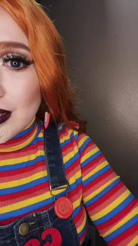 Hi Im chucky! 🔪 #chuckydoll #chuckycostume #halloween #inspooutfit #girls 