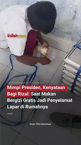 Rizal, Anak Ladongi yang Pulang Sekolah Membawa Harapan Namanya Rizal, siswa SDN 1 Wunggoloko, Kolaka Timur, Sulawesi Tenggara. Setiap hari, ia membawa pulang jatah Makan Bergizi Gratis (MBG) dari sekolah — bukan untuk dirinya sendiri, tapi untuk dibagi bersama nenek dan adiknya di rumah. Kadang, teman-temannya pun ikut membantu — mengumpulkan sisa makanan yang tak habis untuk diberikan kepada Rizal. Sepulang sekolah, Rizal bekerja di sawah. Upahnya ia serahkan seluruhnya kepada neneknya, satu-satunya tempat ia bergantung. Seragam putihnya lusuh, hanya satu. Tapi semangatnya bersih — lebih terang dari apapun yang ia kenakan. Kisah Rizal adalah wajah nyata dari alasan kenapa Program Makan Bergizi Gratis (MBG) dijalankan: Agar tak ada lagi anak yang belajar dengan perut kosong, tak ada lagi anak yang menanggung beban hidup orang dewasa, dan tak ada lagi anak Indonesia yang hanya bisa memandang lapar. Inilah mimpi Presiden Prabowo Subianto — anak-anak Indonesia belajar dengan perut terisi dan hati yang bahagia. 📖 Baca kisah selengkapnya di inilah.com 📲 Klik link di bio atau unduh aplikasi Inilah.com di AppStore & Google Play #InilahNews #InilahCom #InilahBerita #TitikTengah #TitikCerah #MakanBergiziGratis #MBG #PrabowoSubianto #BadanGiziNasional #AnakIndonesia #CeritaRizal #KolakaTimur #SulawesiTenggara #IndonesiaSehat #GiziUntukSemua #HarapanAnakNegeri
