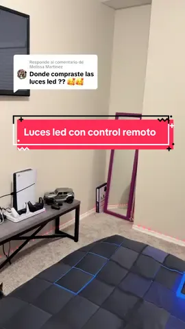 Respuesta a @Melissa Martinez estas luces led las puedes encontrar en el carrito naranja de tik tok shop que está encima de mi nombre de usuario 🤗 #lucesled #controlremoto 