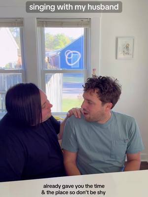 singing with my husband 🥹 #sing #singing #cover #couple #duet 