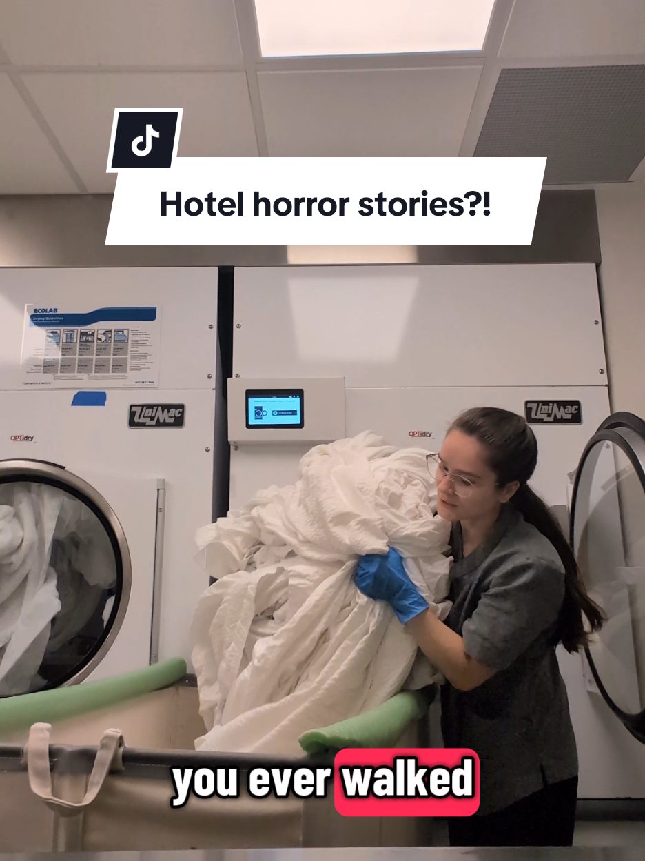 Tell me your horror stories about staying in a hotel!  #hotel #work #fyp #fypシ゚viral #laundry 