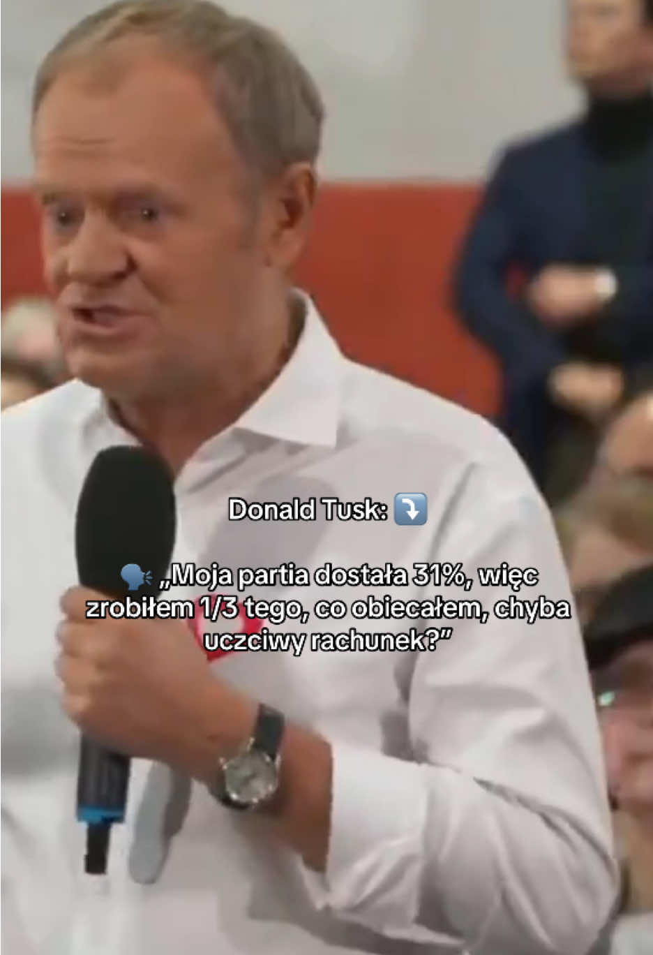 Moja partia dostała 31%, więc zrobiłem 1/3 tego, co obiecałem, chyba uczciwy rachunek?