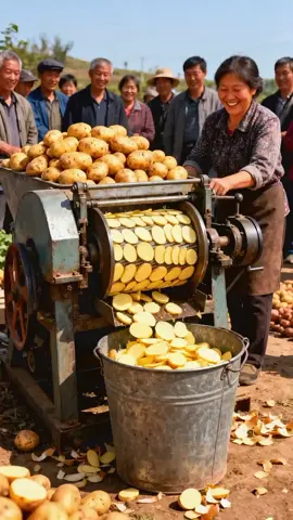 freshly cutting potatoes#viralvideo #usa #foryou 