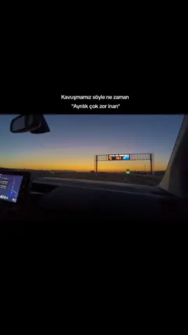 Kavuşmamız söyle ne zaman🧡 #ankara #otoban #kesfet #gunesbatimi #storilikvideolar 