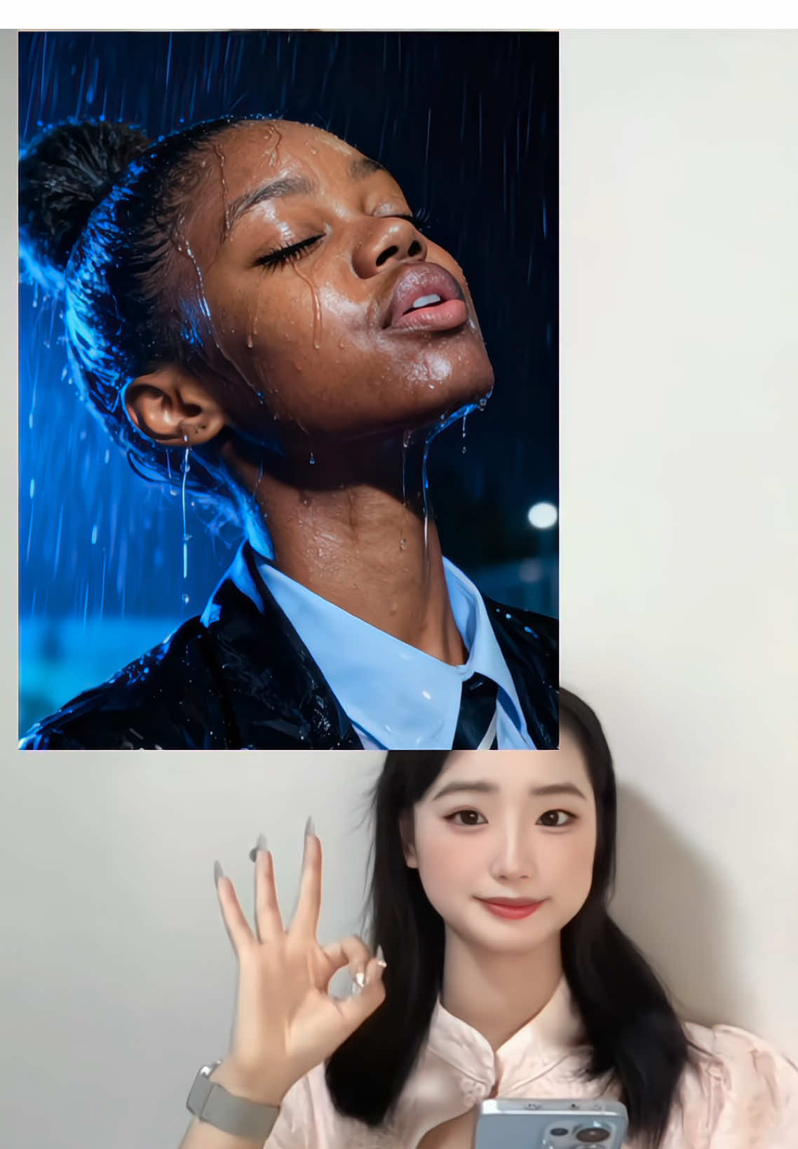 Ai rain takes photos, Hopping on the trend because it's raining out here #aifilter #capcut #capcutforus #capcutpioneer#tutorial 