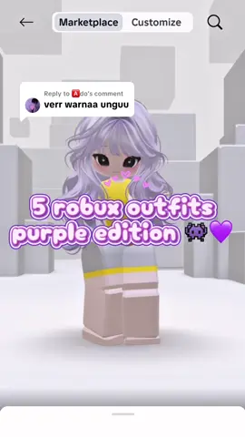 Replying to @🅰️do purple version nihh hihi, who loves purple? >_< ☂️💜🤍 #robloxoutfits #robloxoutfitideas #roblox #fyp