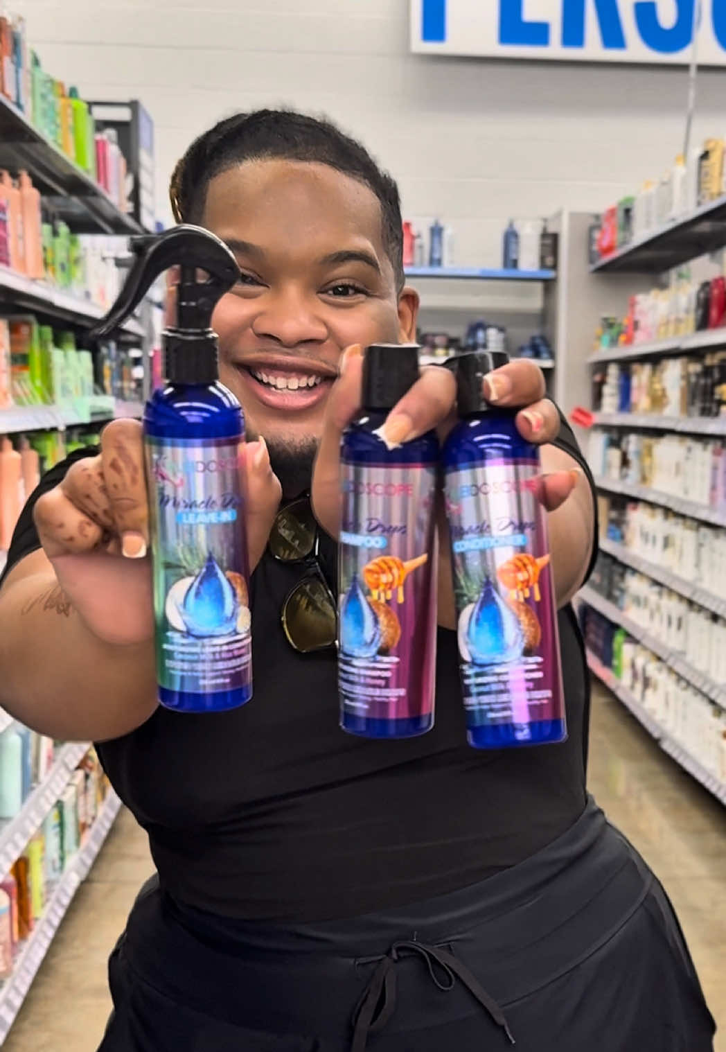 Houston stays stocked. @KaleidoscopeHairProducts stays shining. @Walmart got the goods, baby! 🌈💜💛💚 #ad #KaleidoscopeHairProducts #HTownLove #KaleidoscopeCityChallenge #ShopWalmart 