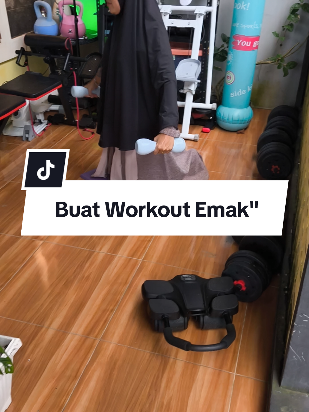 Dumbell imut buat workout dirumah #dumbell #dumbells #dumbellset 