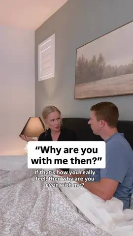 Doubt, insecurity, and fear creep into a marriage when you turn against each other in conflict. This scene is depicting a place many couples can get to when they worry their partner doesn’t like them or want to be with them.  Yet in our work with couples, they really do want the beautiful life they’ve created—they just need certain patterns of communicating and handling conflict to change. And that’s exactly what we’ll help you do in our live Marriage WebClass that’s next week: The 5 Root Causes of Conflict & Disconnection in a Marriage…plus the tools to overcome them! >> comment the word CLASS for the weblink (it’s free!) By the way, most couples say things like this after our online events: “we got more out of this one hour than months of counseling!” This content is truly helpful, valuable, and worth an hour of your time. Make sure you comment CLASS for the weblink! Also find it in the bio resource link