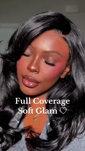 Full coverage soft glam ♡ it’s giving Victoria Secret bombshell glam 💓💓  #blackgirlmakeup #fullcoveragefoundation #victoriassecret #grwmmakeup #makeuptransformation 