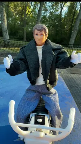 The Fonz jumps the shark the right way! On his bike!#evelknievelstuntcycle #californiacreations #reissue 