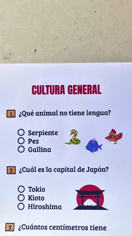 CULTA GENERAL! #quiz #trivia #preguntasyrespuestas #generalknowledge #conocimiento 