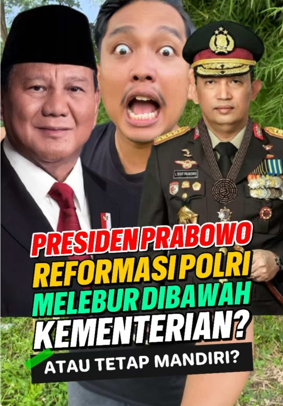 Reformasi Polri, Apakah Akan Dilebur Dibawah Kementerian? Presiden Prabowo Pastikan Polri Tidak Dibawah Kementerian  Sumber Informasi Berita : Republika & Sewaktu @Republika  #prabowo #presiden #polri #polisi #menteri 