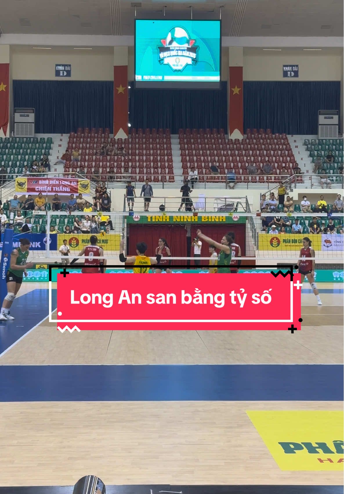 Long An san bằng tỷ số trong trận chung kết #bongchuyen #volleyball #vtvbinhdienlongan #ninhbinh 