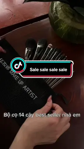 Set 14 cọ trang điểm siêu mềm mịn - bí kíp cho lớp make up hoàn hảo(kèm túi đựng) #TikTokAwardsVN #comakeup #comakeupcanhan #makeup_accessories #xuhuong 