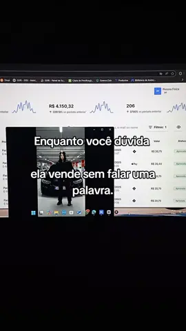 enquanto você dúvida, ela ganha sem existir.