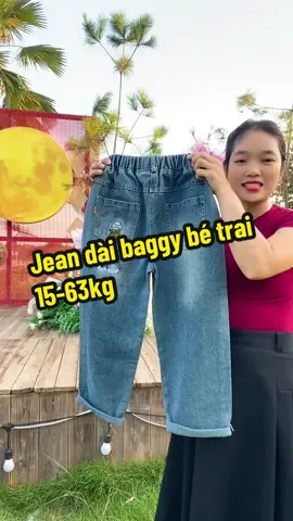 Quần jean dài baggy bé trai 15-63kg#thoitrangtreem #quanjean #quanjeanbetrai #xuhuong #hottrend 