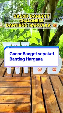 Sepaket Chalonese lagi banting hargaa nih bunda, gacor bangett gak Cek Out rugi dong 😍 #fyp #trending #creamflekhitam #creamwajah #creambpom 