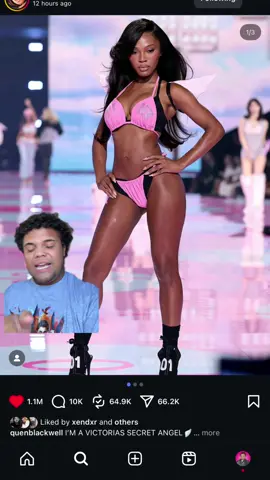 Quen deserved better last night! #quenblackwell #quenlinblackwell #victoriasecret #theeangelt 